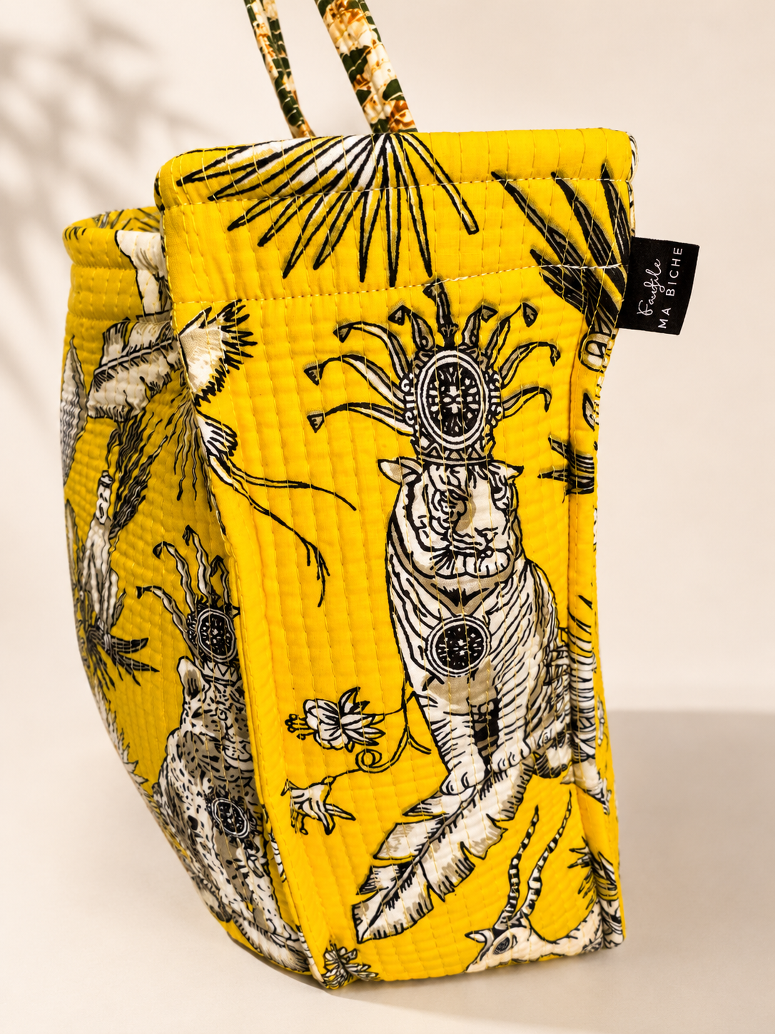 Sac cabas Vagabond - Léopard jaune - Généreusement dimensionné