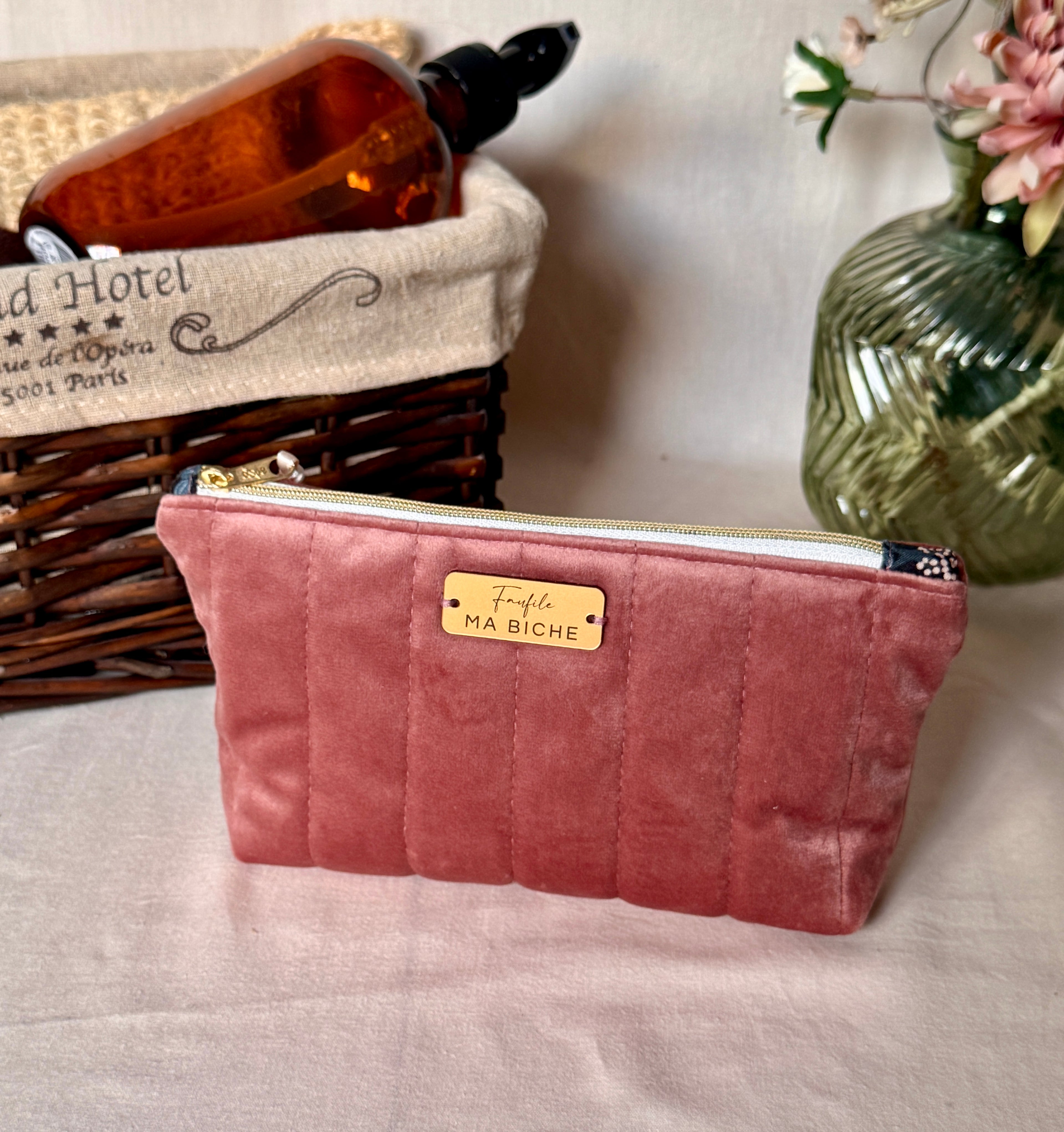 Trousse beauté Zanzibar - Rose poudré - Chic et à votre image