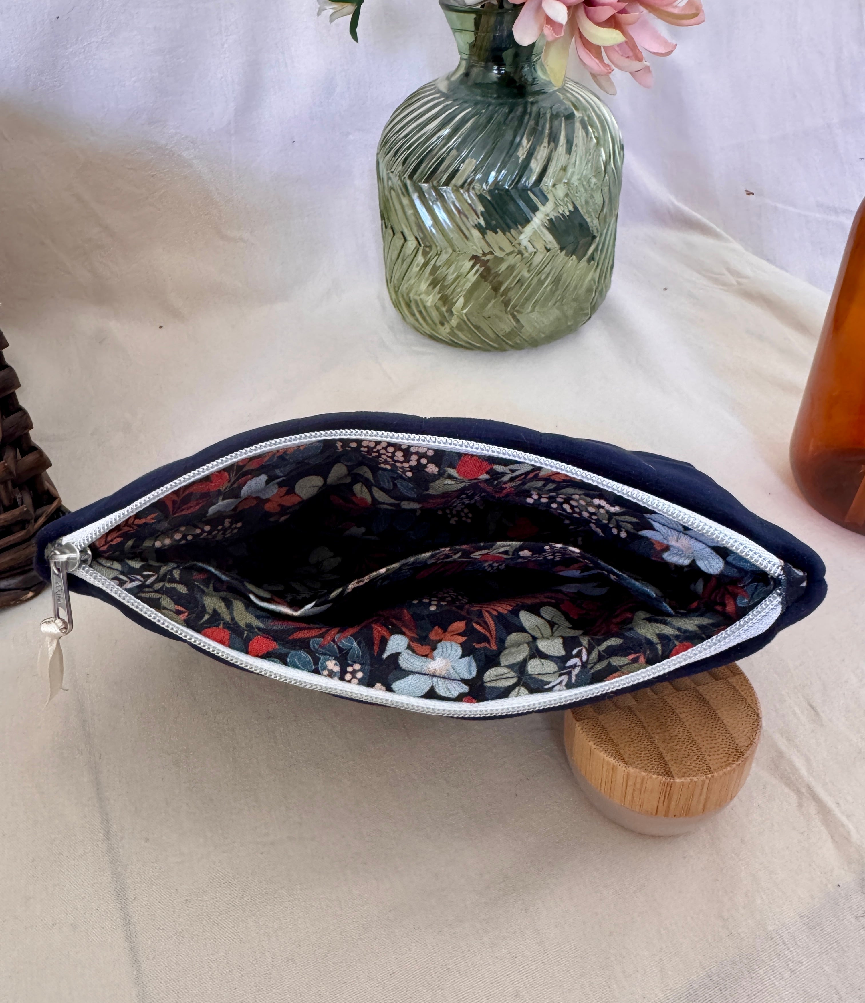Trousse beauté Zanzibar - Bleu de Prusse - Chic et à votre image