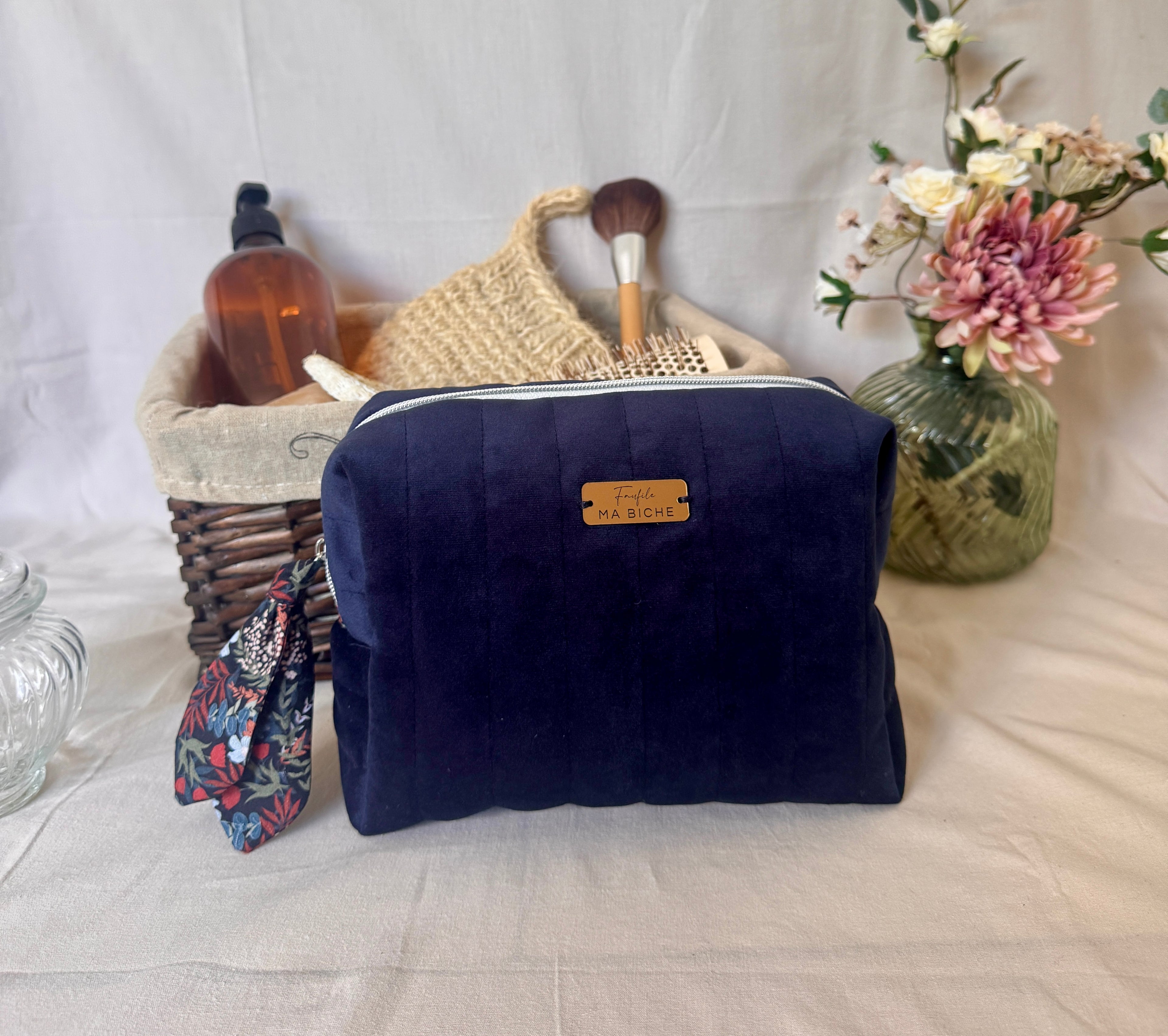 Trousse de toilette Zanzibar - Bleu de Prusse - Elégante et personnalisable