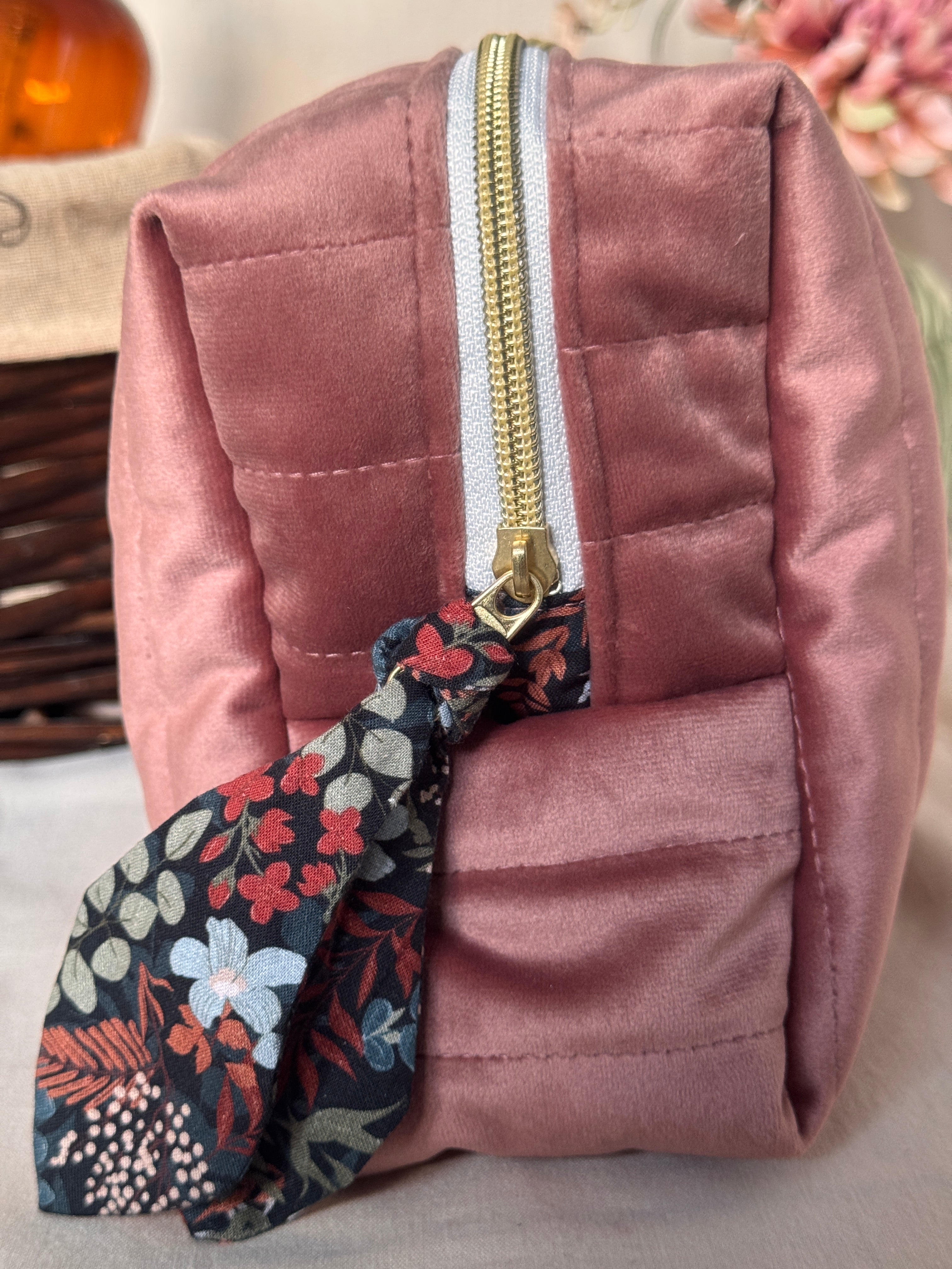 Trousse de toilette Zanzibar - Rose poudré - Elégante et personnalisable