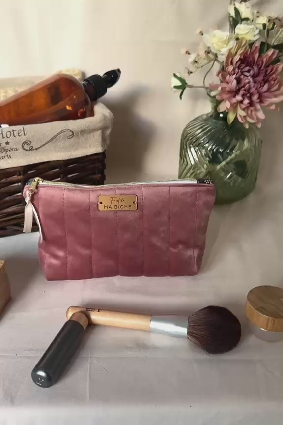 Trousse beauté Zanzibar - Rose poudré - Chic et à votre image
